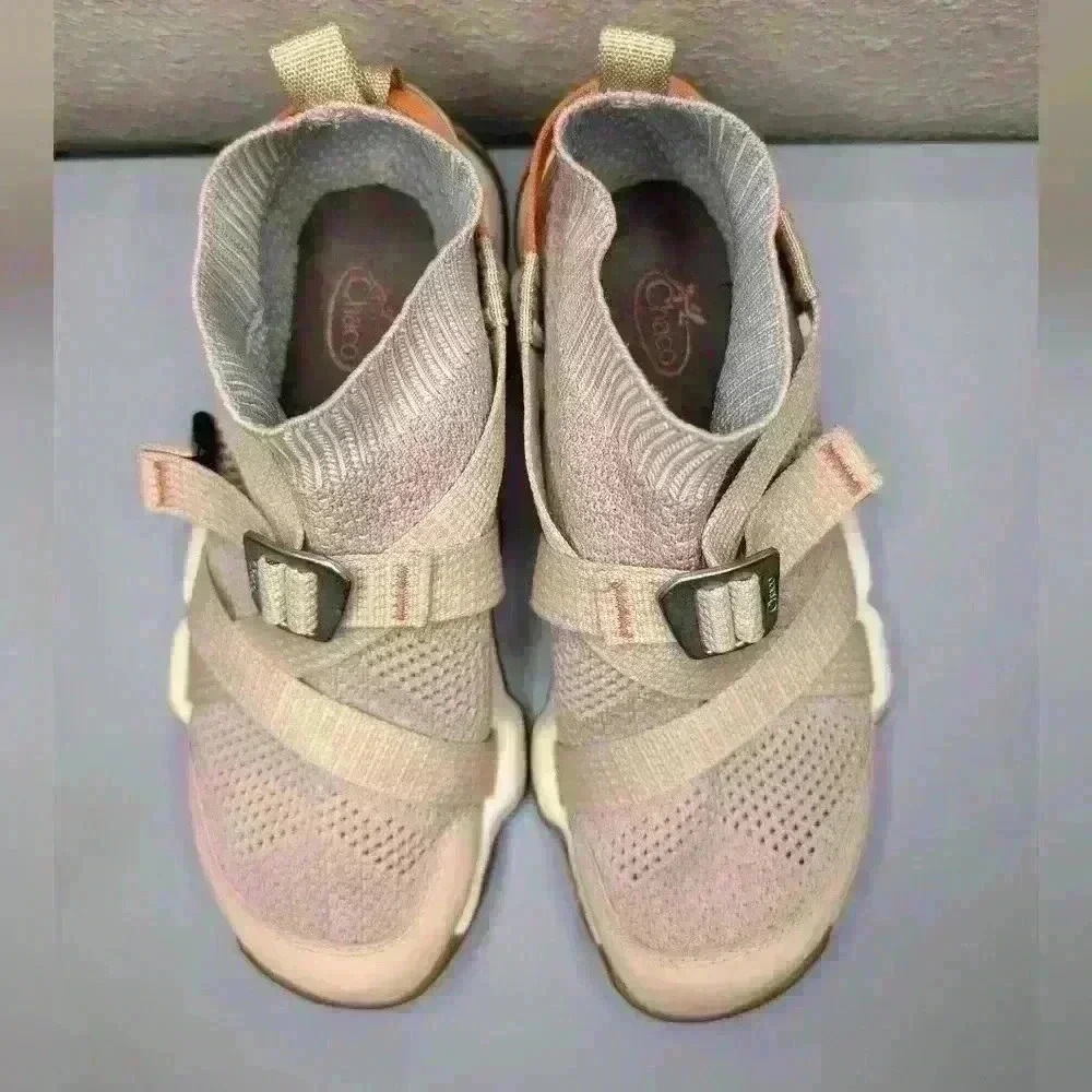 {Chaco} Size 7 Spice Zronin Multi Sport Sneakers Blush Pink Orange Strappy Shoes - Picture 3 of 10